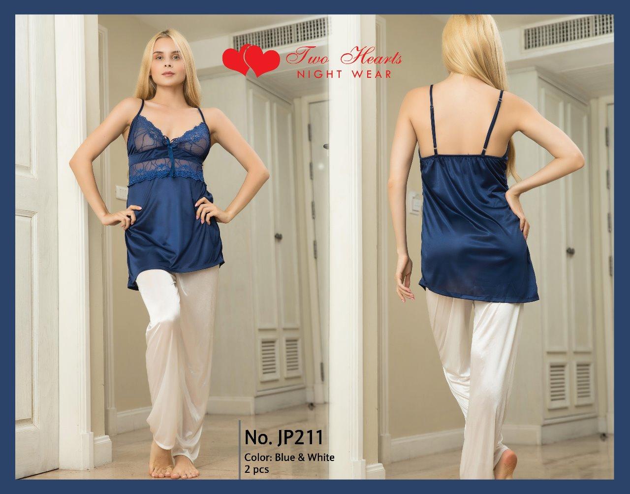  Sajiero Pluto - Sleeveless Ceder Strap  blue color Nighty Suit sexy night wear for women price in Pakistan 