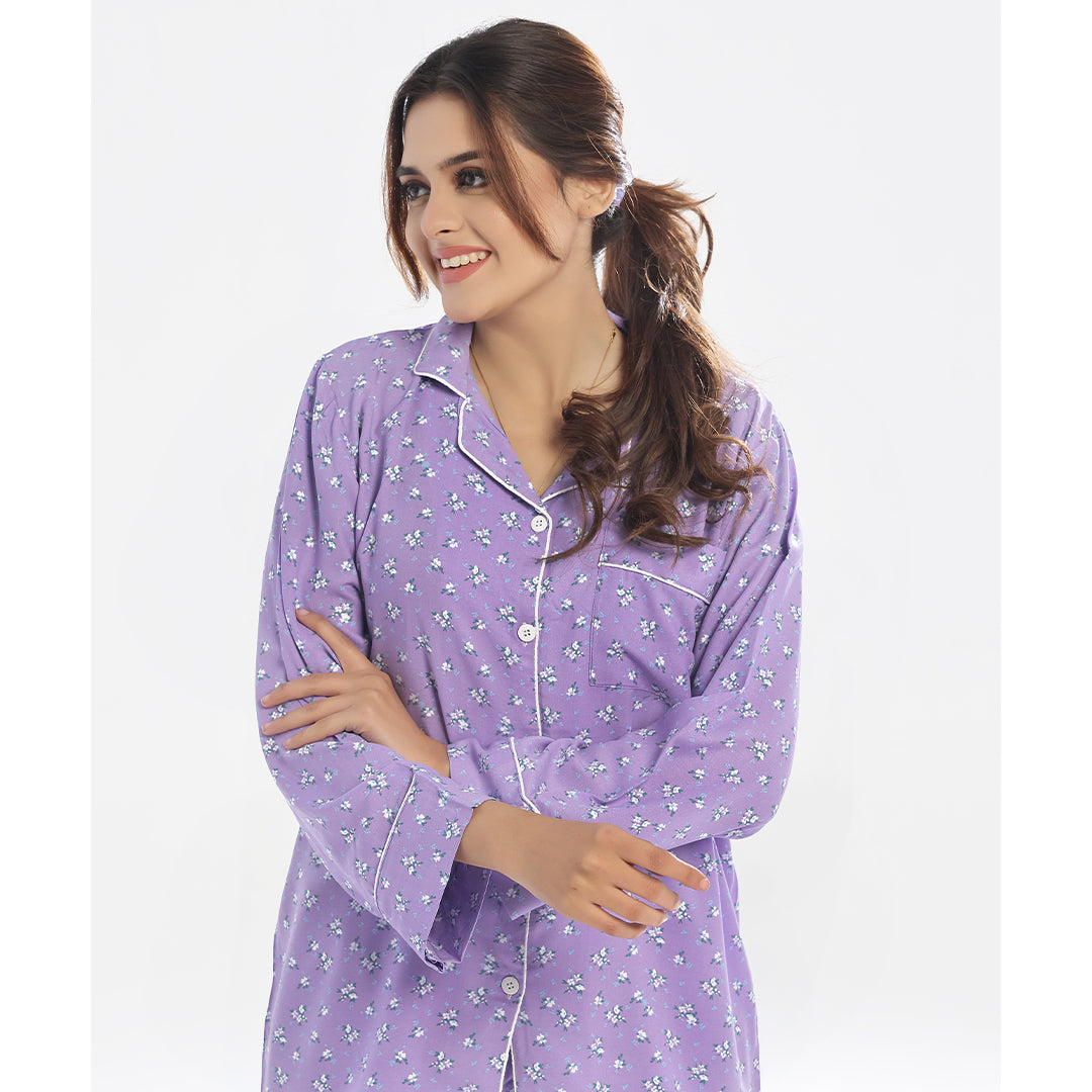 Sajiero Linen Pajama Suit - Spring Charm