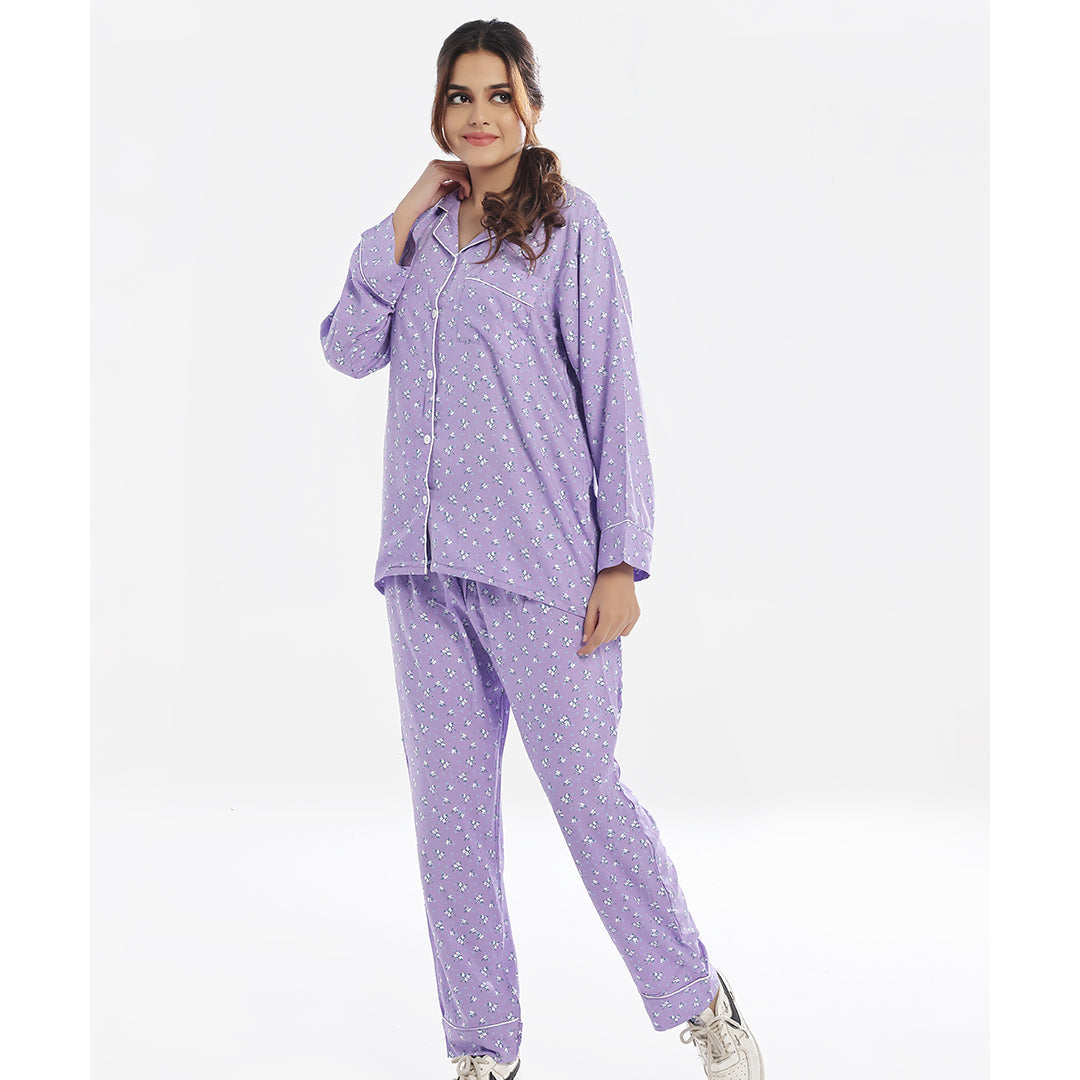 Sajiero Linen Pajama Suit - Spring Charm