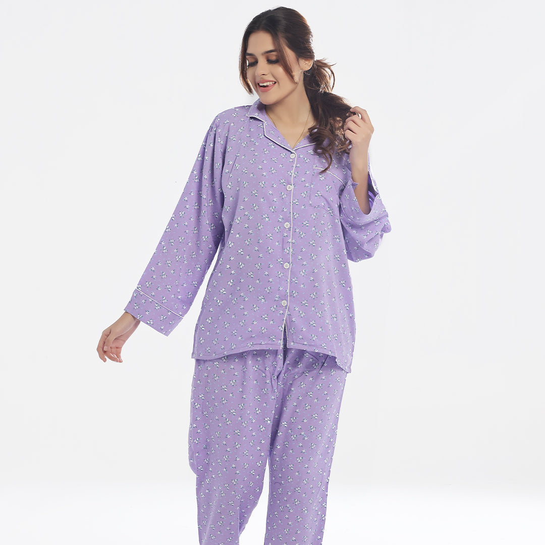 Sajiero Linen Pajama Suit - Spring Charm