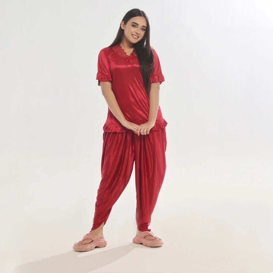 Sajiero Patiala Silk Pajama Suit