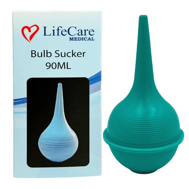 LifeCare Comfort Soft Sterile Ear Bulb Rubber Hand Squeeze Baby Bulb Suction Sucker 90ml