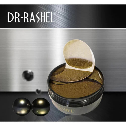 Dr.Rashel Gold black pearl hydrogel eye mask - 60pcs best quality strips mask for dark circle, forehead,neck and mouth best price in Pakistan online 