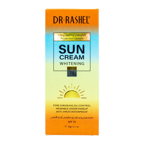 Dr Rashel Hydrate Whitening Sun Cream SPF 75, 60gm  bst quality sun cream for smooth skin best price in pakisan online