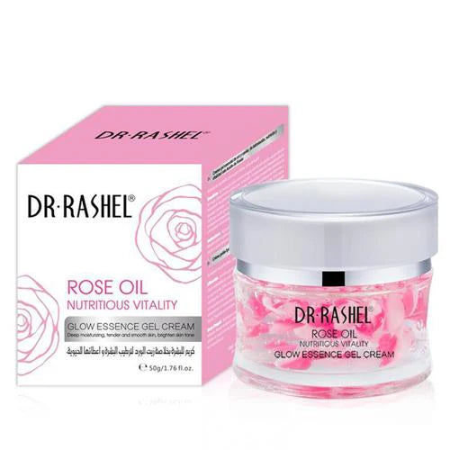 Dr Rashel ROSE OIL GLOW ESSENCE GEL CREAM, 50g best quality cream for become a young again best price in Pakistan online