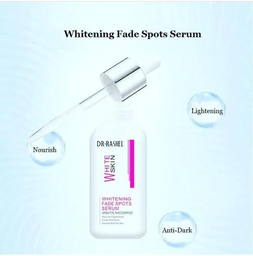 Dr Rashel Whitening Fade Spots Serum, 50ml  best quality hite skin serum for smoothie skin, anti aging and wrinkle best price in Pakistan online