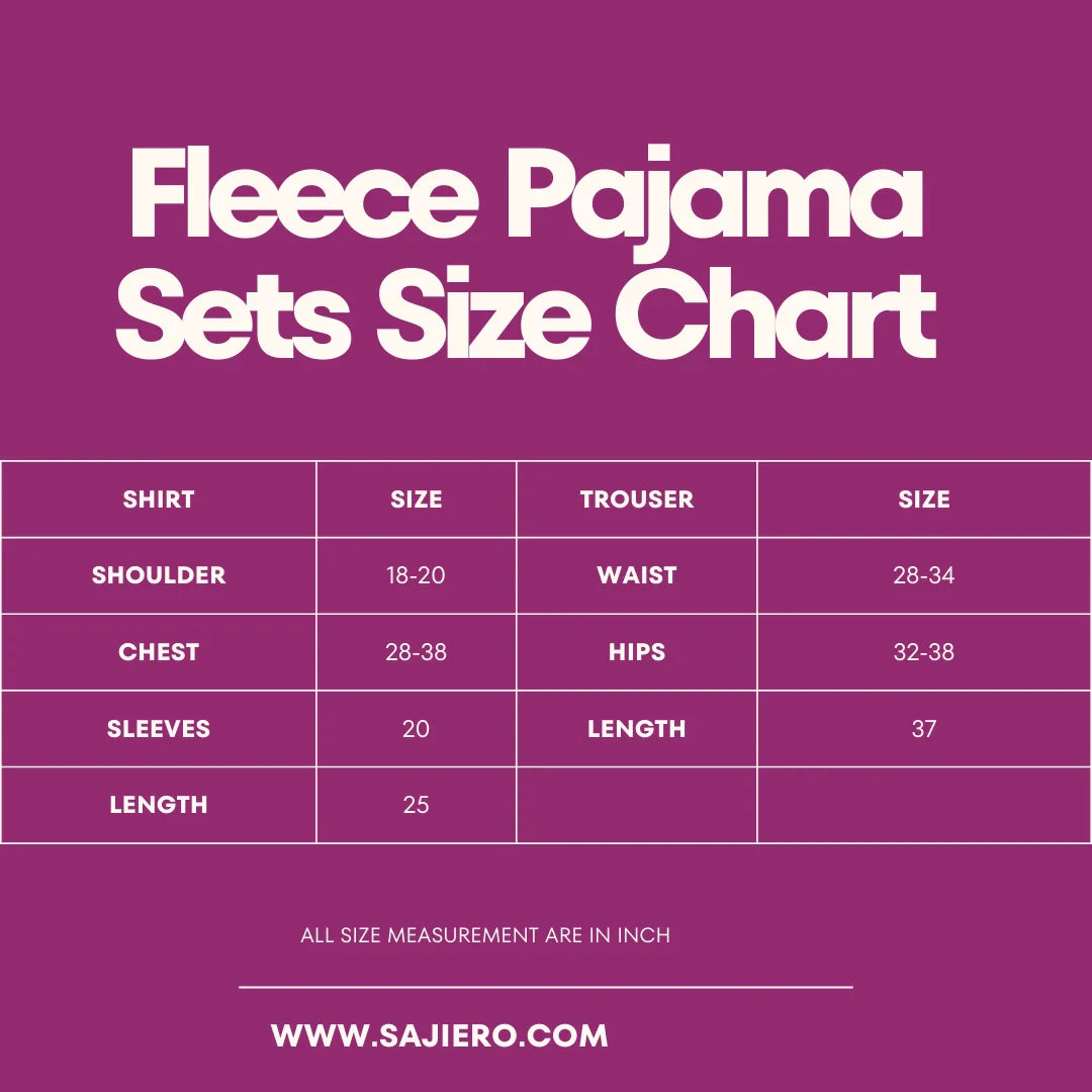 Sajiero Bliss Fleece Pajama Suit