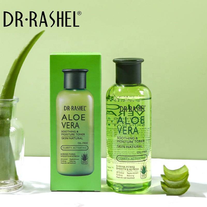 Dr. Rashel Aloe Vera Soothing & Moisture Toner Skin Natural Oil-Free Clarity-Activating - 200ml