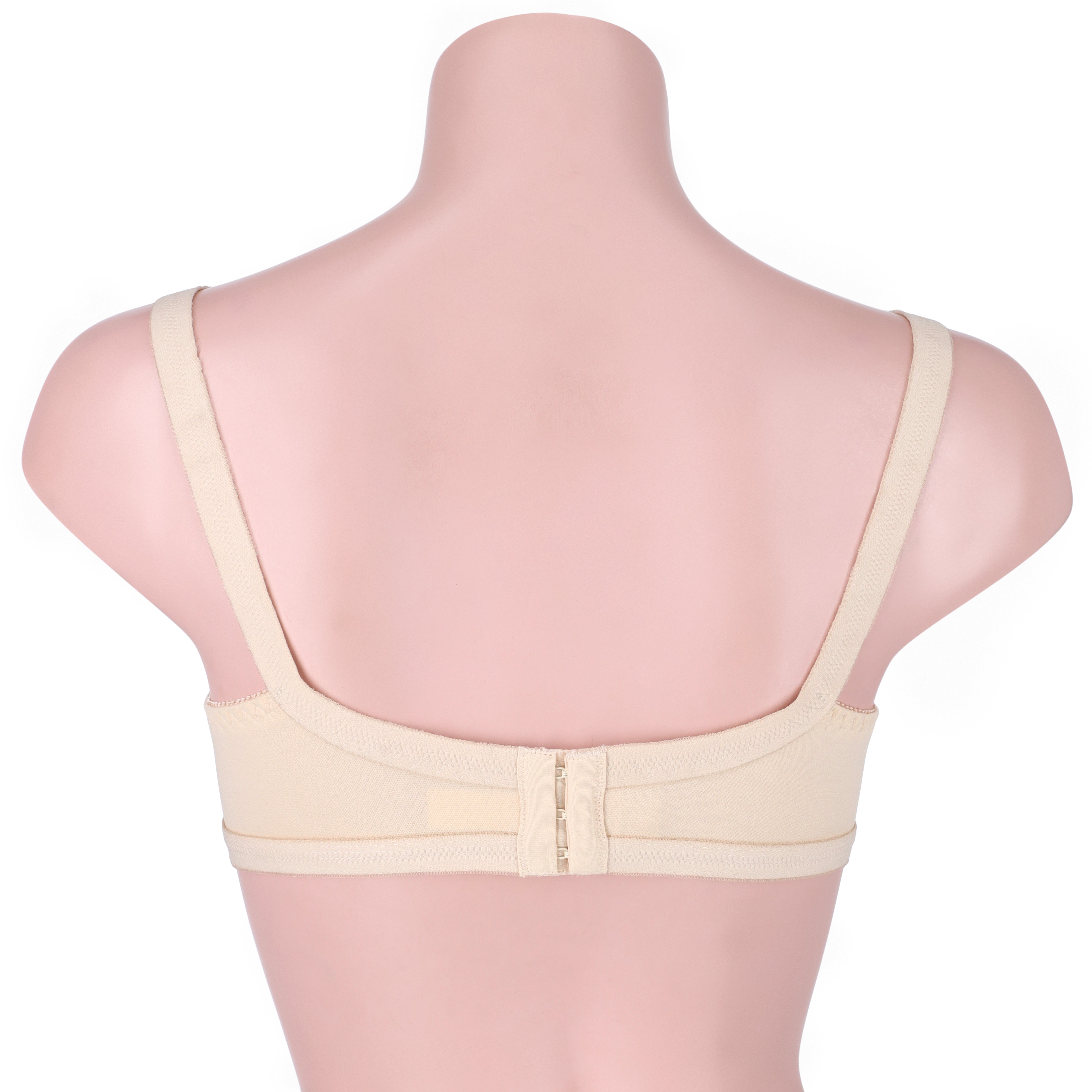 Back 4 adjustable Hooks and Stretchable Bra straps.