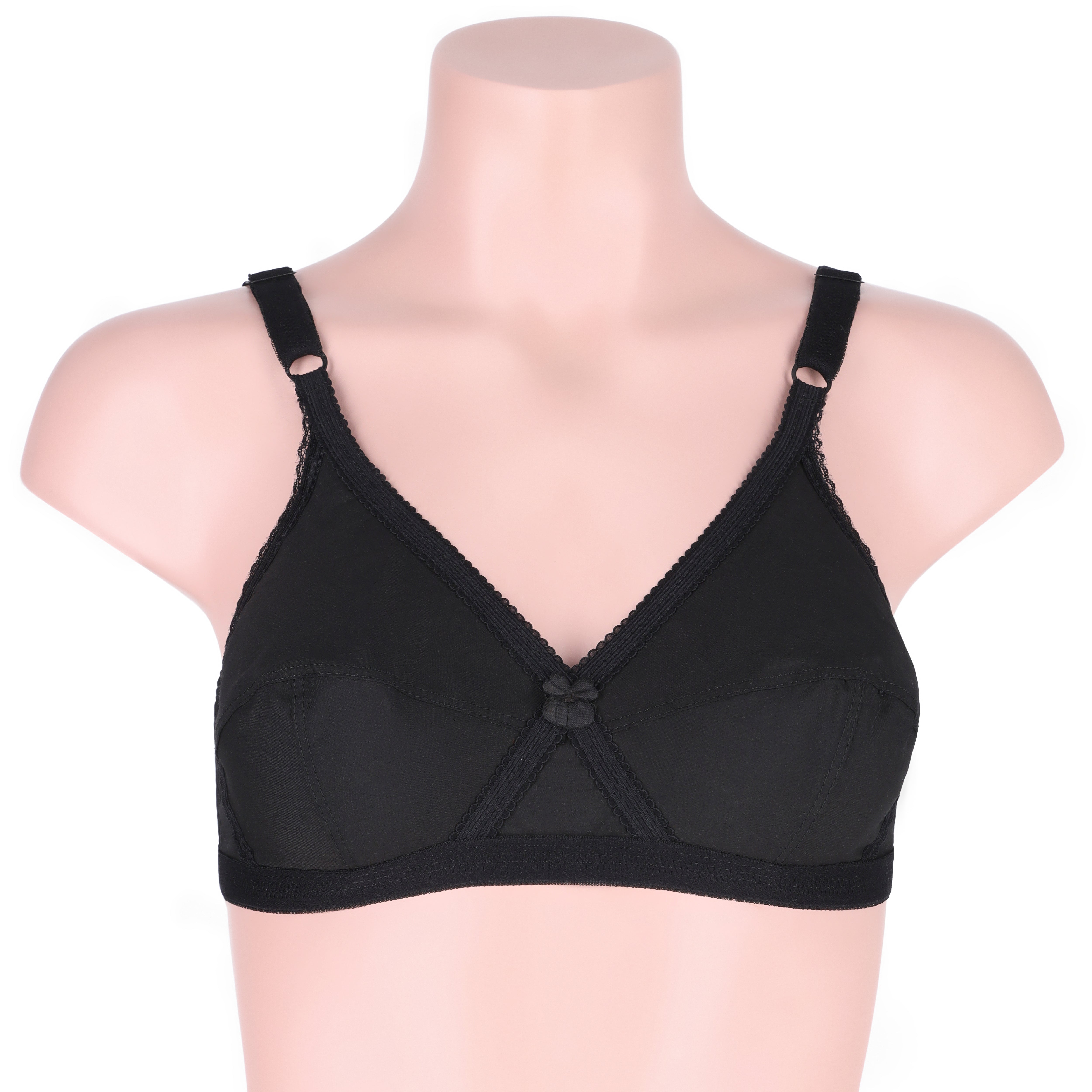 Sajiero Cross Ample Casual Non Padded Wireless Bra for women and Girls.