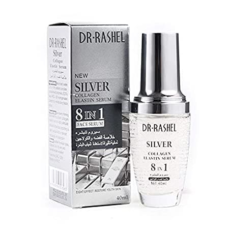 Dr.Rashel Silver Collagen Elastin Serum 8 in 1 best quality vitaminc, for smooth skin serum and whitening serum price in pakistan online