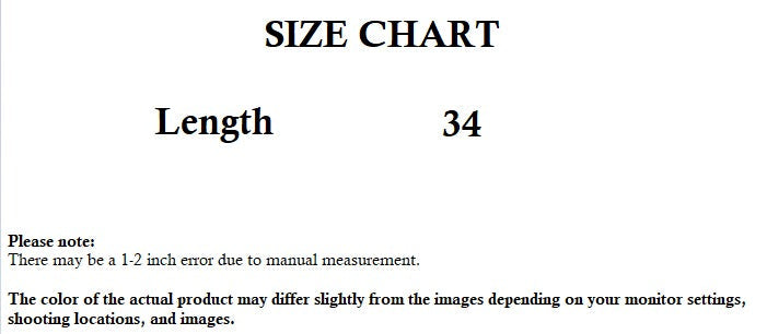 sajiero nightwear size chart