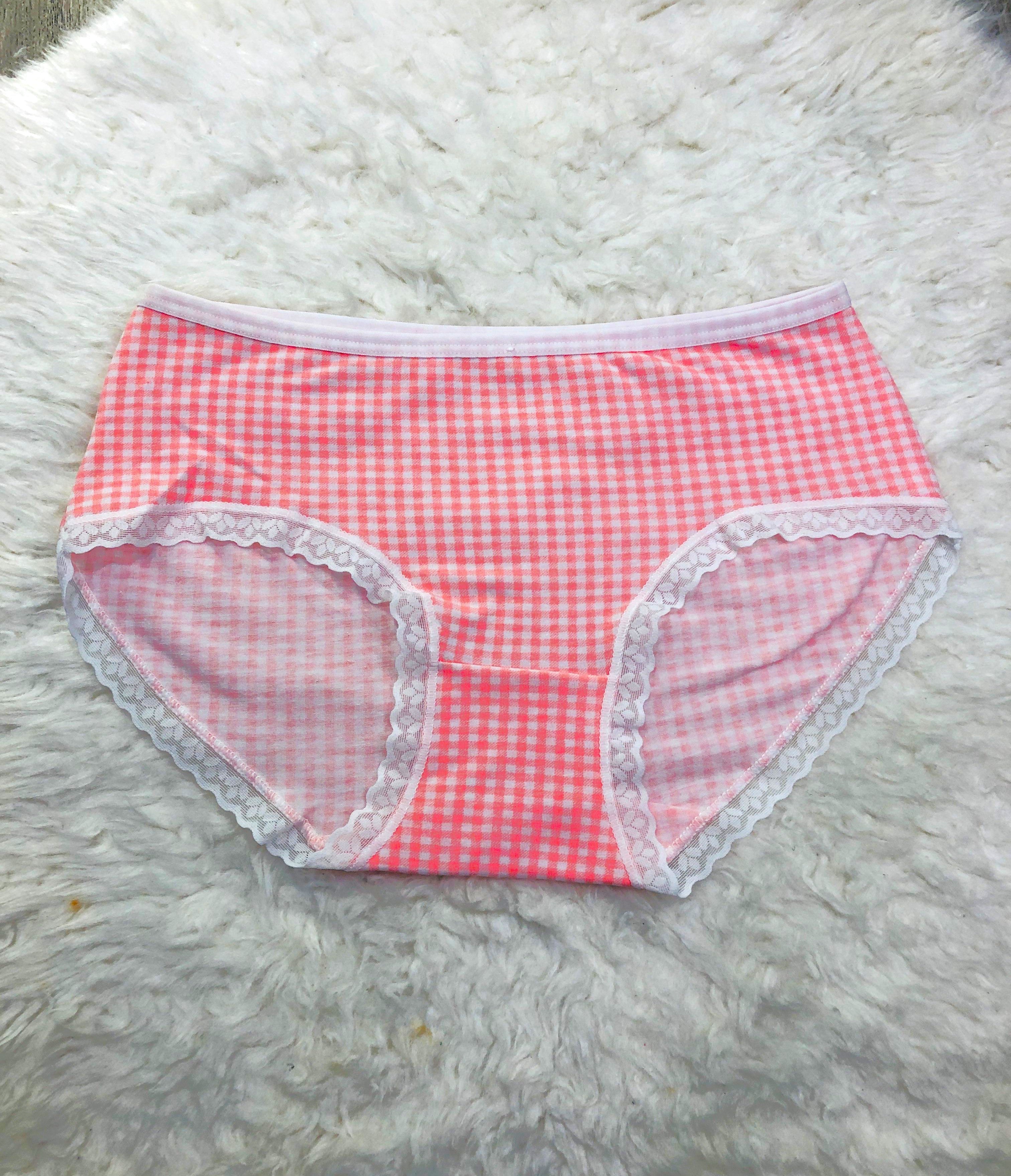 Sajiero Check Print Cotton Panty women and ladies underwear best price in pakistan online