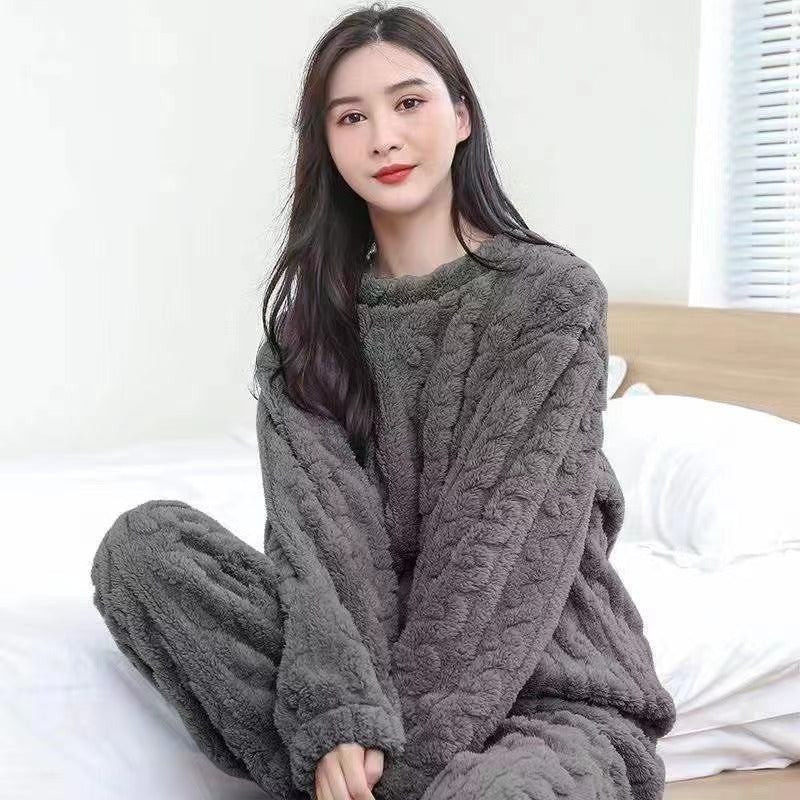 Sajiero Cloudy Comfort Fleece Pajama Suit