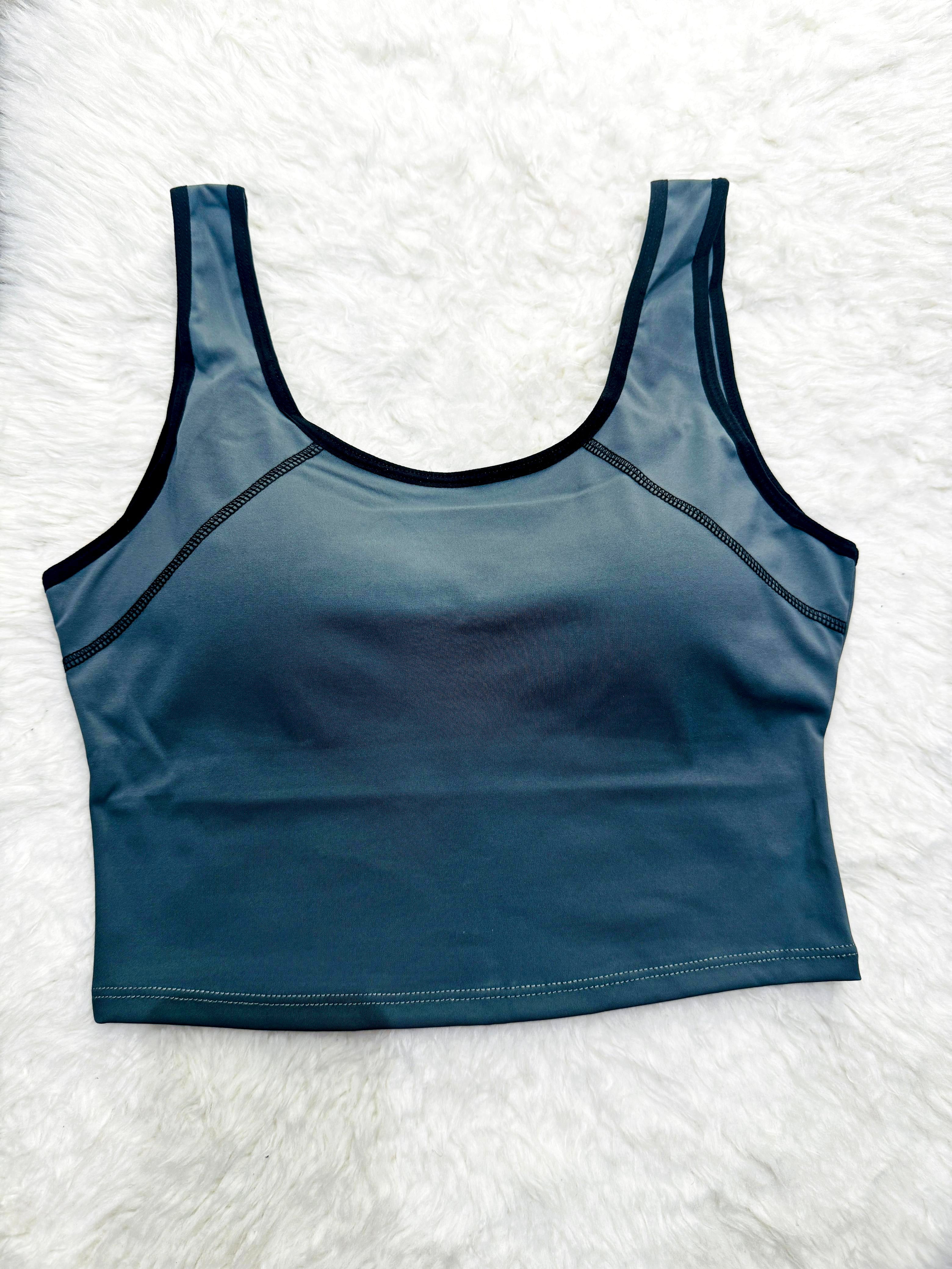 Sajiero Tank Pushup Sports blue color Bra a premium quality sportswar bra for women price in pakistan