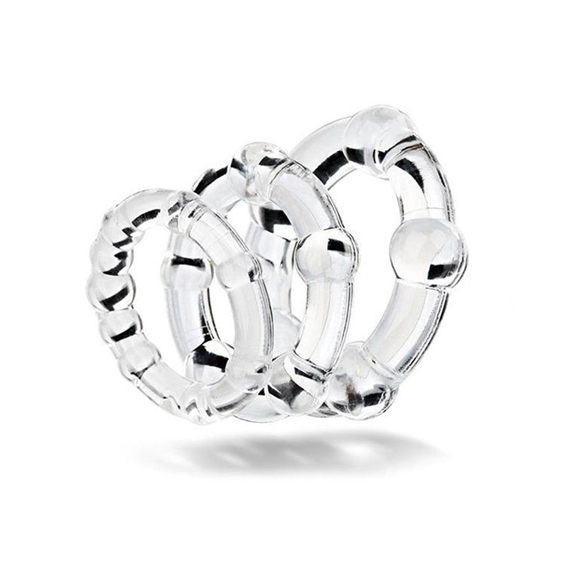 Beaded Silicon Pack of 3 Cock Rings best quality ring for delay orgasm price in pakistan online