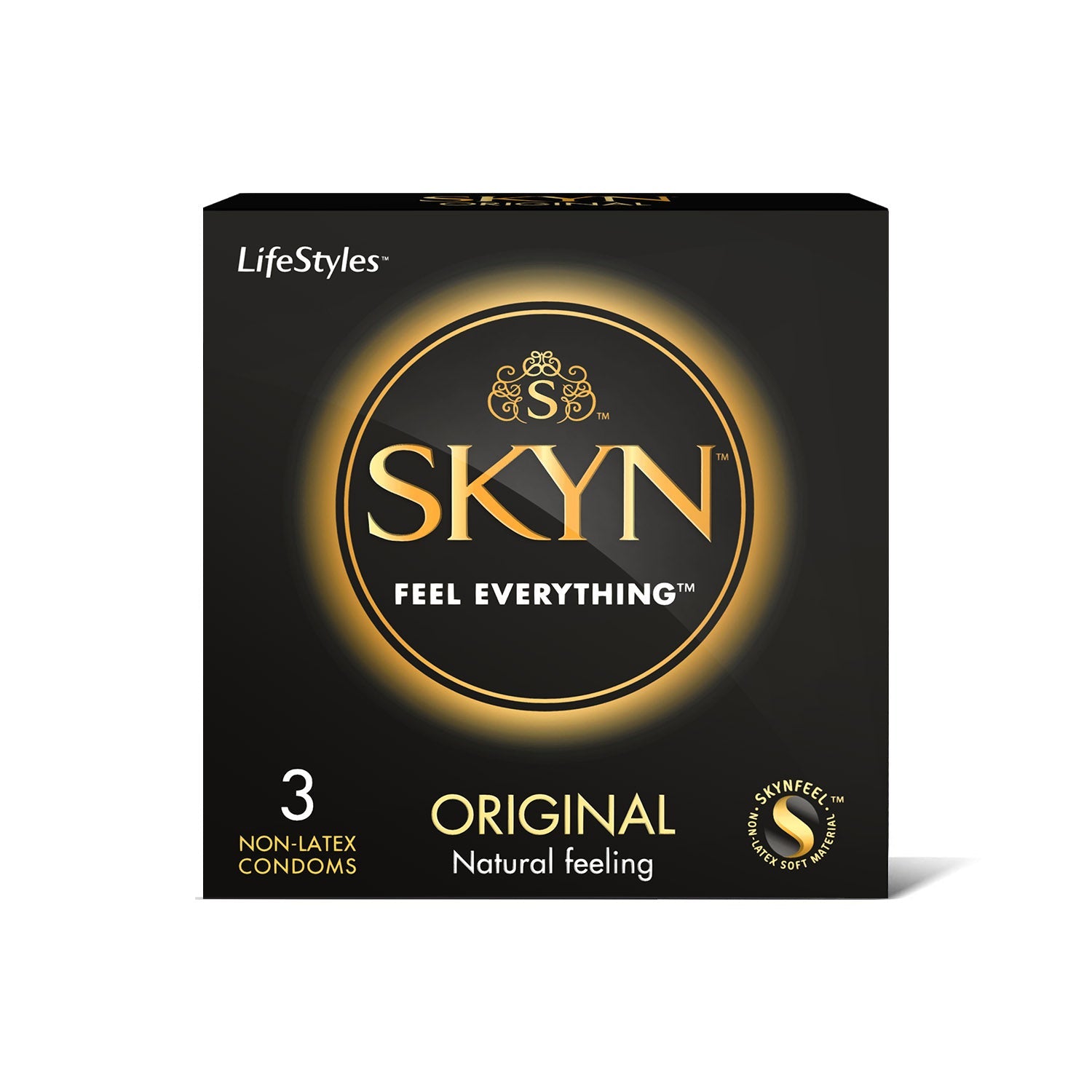 SKYN Original Non-Latex Natural feel Condoms 3's best quality Durex skin to skin condoms best price in Pakistan online