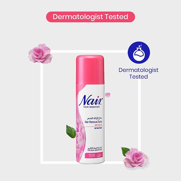 Nair Rose Baby Oil Hair Removal Spray 200ml