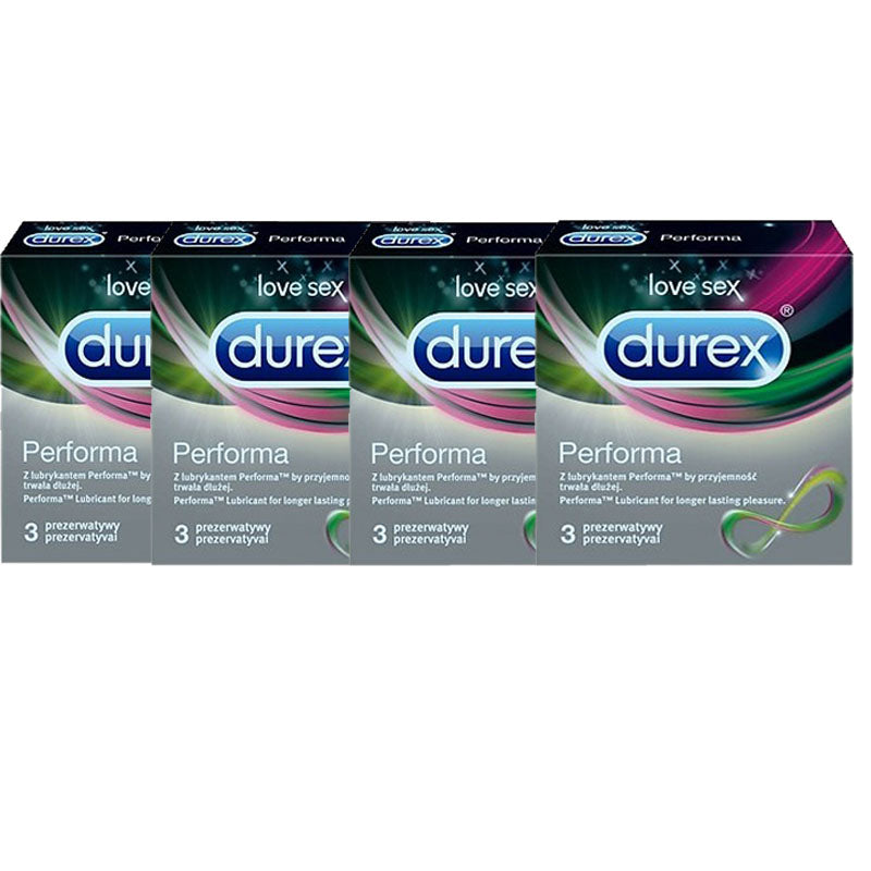 Durex Performa Condoms Pack of 3 (3+1) best quality durex timing condem price in pakistan online